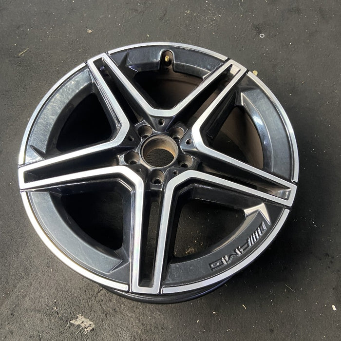 20" MERCEDES GLE-CLASS 20-22 167 Type GLE450 20x9 black pockets frt ET 57 Original OEM Wheel Rim