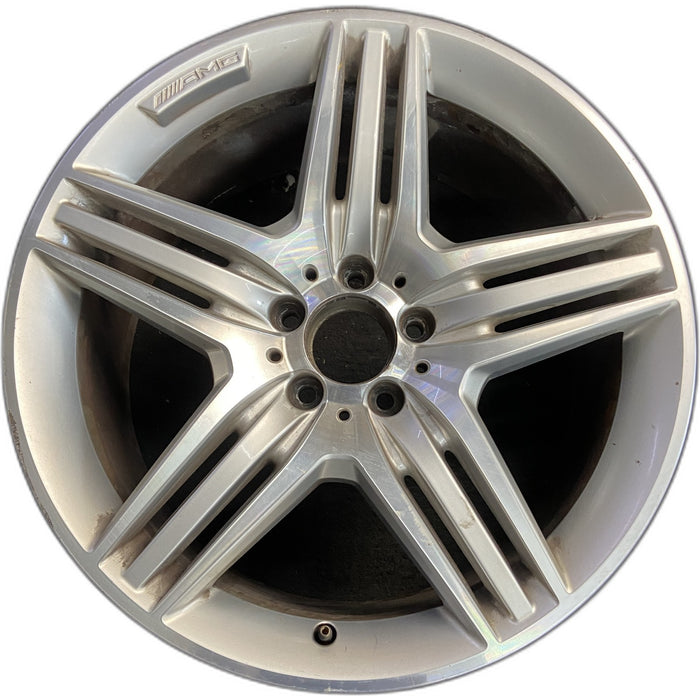 19" MERCEDES S-CLASS 12 221 Type; S550, 19x9.5, Original OEM Wheel Rim - Front View