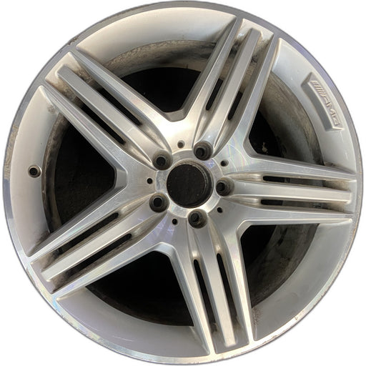 19" MERCEDES S-CLASS 12 221 Type; S550, 19x9.5, Original OEM Wheel Rim - Front View