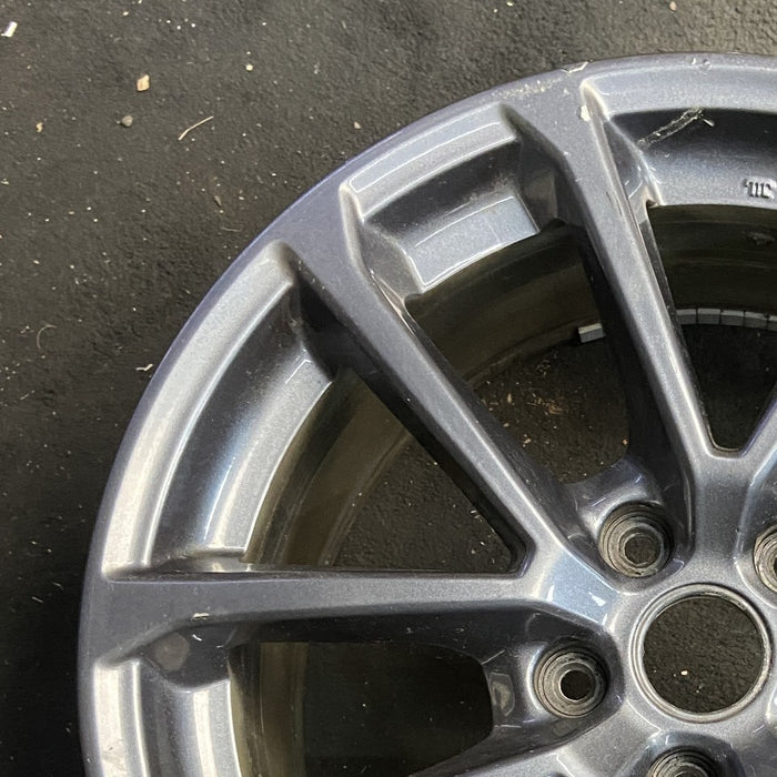 18" WRX 18 18x8.5 alloy 5 V spoke gunmetal Original OEM Wheel Rim
