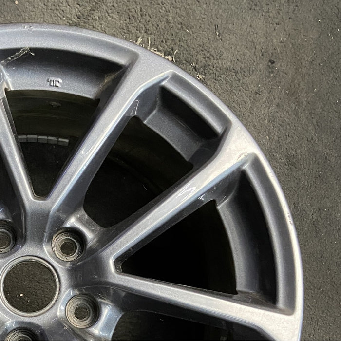 18" WRX 18 18x8.5 alloy 5 V spoke gunmetal Original OEM Wheel Rim