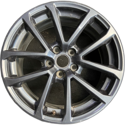 18" WRX 18 18x8.5 , 5 V spoke, gunmetal Original OEM Wheel Rim - Front View