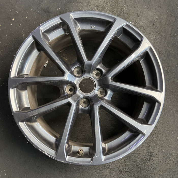 18" WRX 18 18x8.5 , 5 V spoke, gunmetal Original OEM Wheel Rim - Additional View