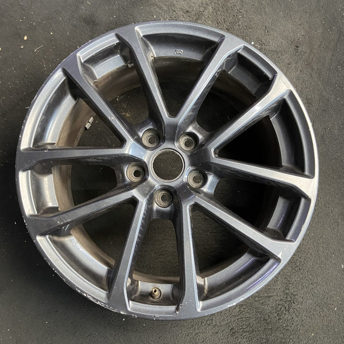 18" WRX 18 18x8.5 alloy 5 V spoke gunmetal Original OEM Wheel Rim