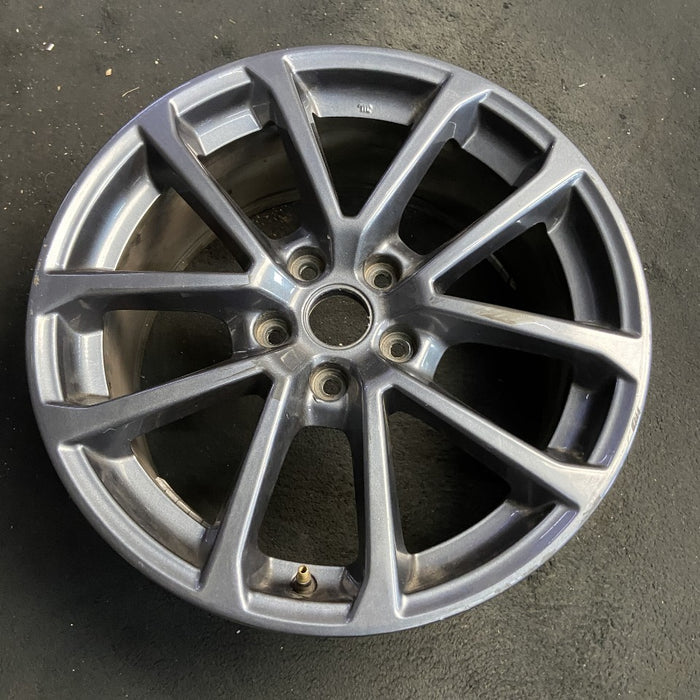 18" WRX 18 18x8.5 alloy 5 V spoke gunmetal Original OEM Wheel Rim