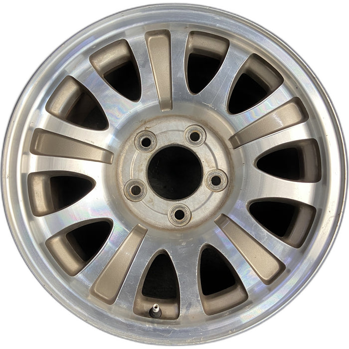 17" EXPEDITION 00 12mm lugs , 17x7.5, aluminum, 10 triangular holes, gold - Front View