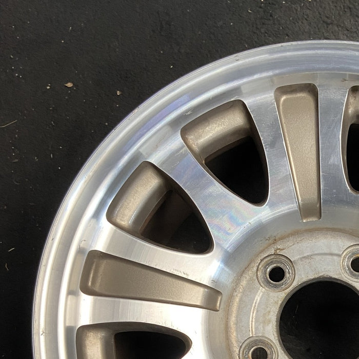17" EXPEDITION 00 12mm lugs 14mm holes 17x7.5 aluminum 10 triangular holes gold pockets Original OEM Wheel Rim