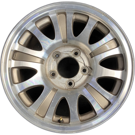 17" EXPEDITION 00 12mm lugs , 17x7.5, aluminum, 10 triangular holes, gold - Front View