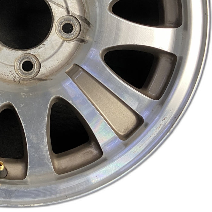 17" EXPEDITION 00 12mm lugs 14mm holes 17x7.5 aluminum 10 triangular holes gold pockets Original OEM Wheel Rim