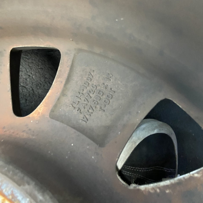 17" EXPEDITION 00 12mm lugs 14mm holes 17x7.5 aluminum 10 triangular holes gold pockets Original OEM Wheel Rim