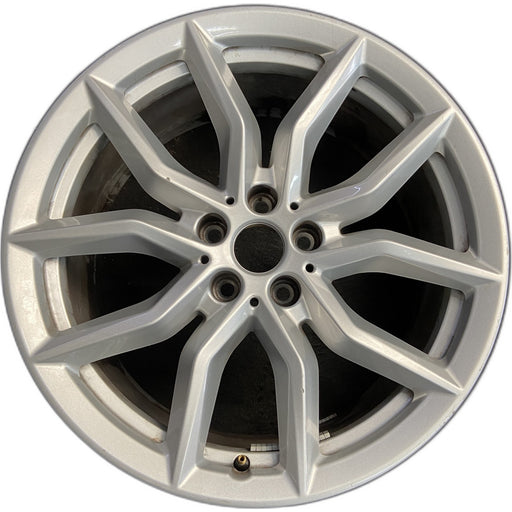 19" BMW X5 19-20 19x9, , , silver Original OEM Wheel Rim - Front View