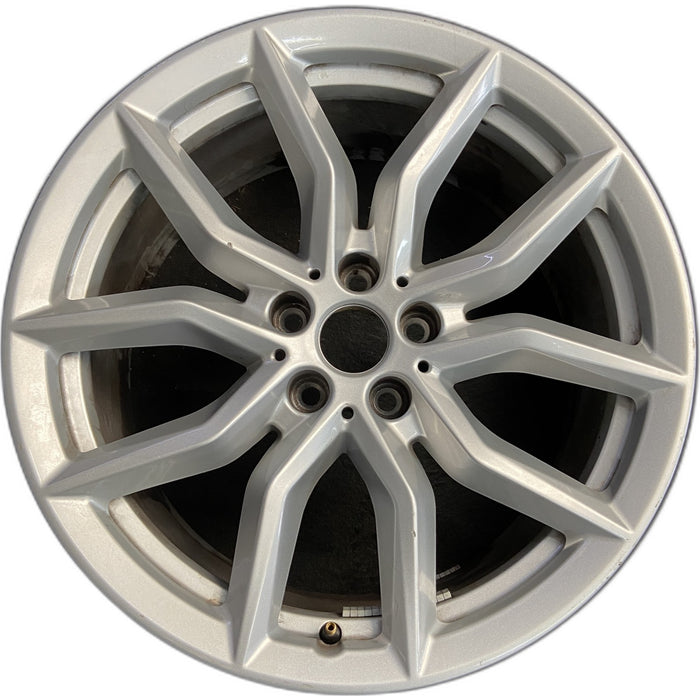 19" BMW X5 19-20 19x9, , , silver Original OEM Wheel Rim - Front View