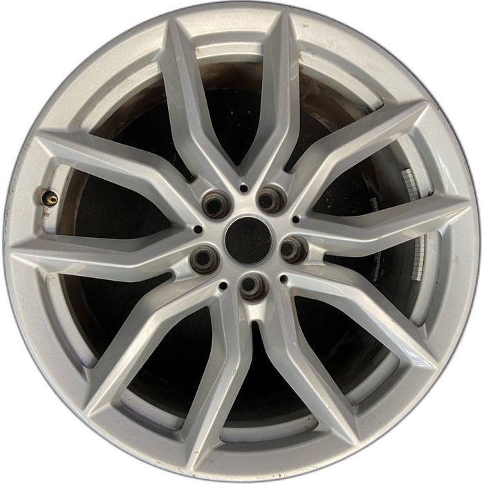 19" BMW X5 19-20 19x9, , , silver Original OEM Wheel Rim - Front View
