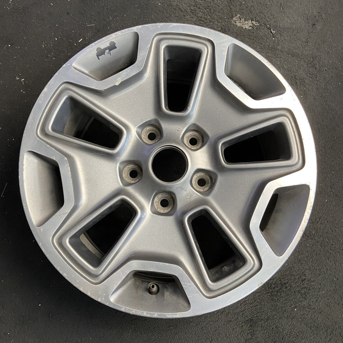 17" WRANGLER 13 17x7.5, 10 hole, , w/machined accent, gray Original OEM Wheel - Additional View