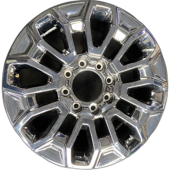 22" SIERRA 2500 PICKUP 25 22x8.5, bright chrome Original OEM Wheel Rim - Front View