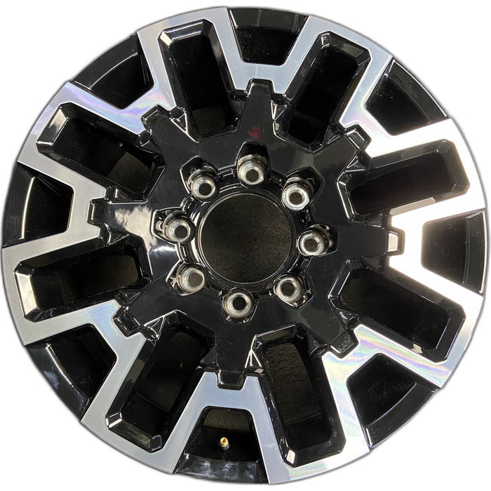 22" SIERRA 2500 PICKUP 24-25 22x8.5, machined black Original OEM Wheel Rim - Front View