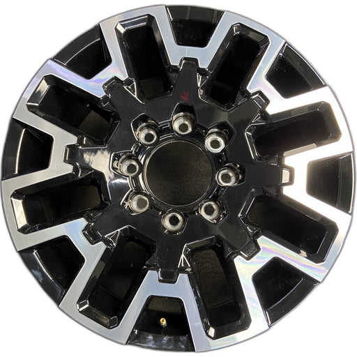 22" SIERRA 2500 PICKUP 24-25 22x8.5, machined black Original OEM Wheel Rim - Front View
