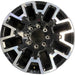 22" SIERRA 2500 PICKUP 24-25 22x8.5, machined black Original OEM Wheel Rim - Front View