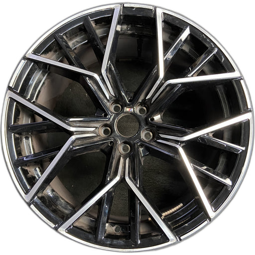 20" M8 20-21 20x10.5, 20 spoke , w/o competition package Original OEM Wheel Rim - Front View