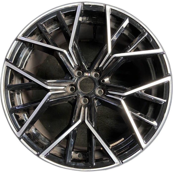 20" M8 20-21 20x10.5, 20 spoke , w/o competition package Original OEM Wheel Rim - Front View
