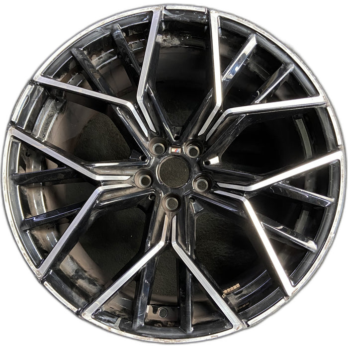 20" M8 20-21 20x10.5, 20 spoke , w/o competition package Original OEM Wheel Rim - Front View