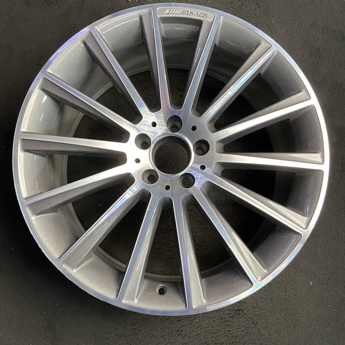 20" MERCEDES S-CLASS 14 222 Type; S550, 20x8.5, 14 spoke Original OEM Wheel Rim - Additional View