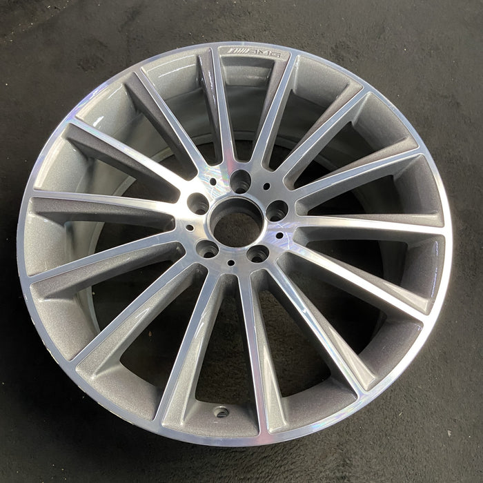 20" MERCEDES S-CLASS 14 222 Type; S550, 20x8.5, 14 spoke Original OEM Wheel Rim - View 7