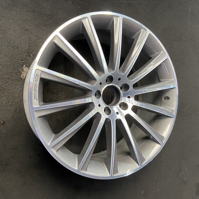 20" MERCEDES S-CLASS 14 222 Type; S550, 20x8.5, 14 spoke Original OEM Wheel Rim - View 8