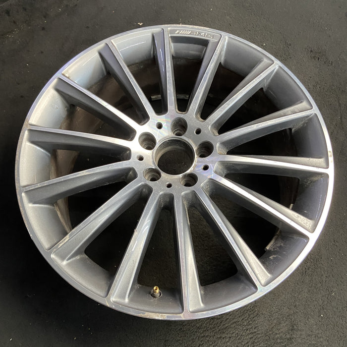 20" MERCEDES S-CLASS 14 222 Type; S550, 20x8.5, 14 spoke Original OEM Wheel Rim - View 7
