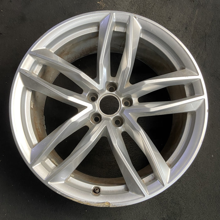 20" AUDI A7 16-18 20x9 , 5 double spoke, silver finish Original OEM Wheel Rim - Additional View