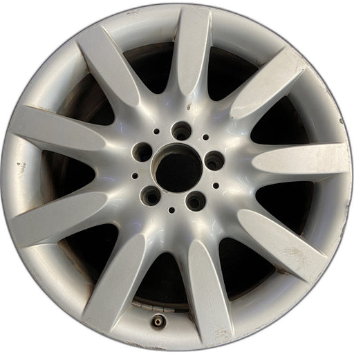 18" MERCEDES S-CLASS 07 221 Type; S600, 18x8.5, 9 spoke Original OEM Wheel Rim - Front View