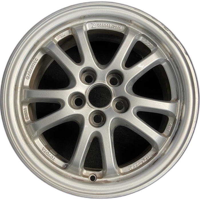 15" COROLLA 20 Sedan, 15x6.5 Original OEM Wheel Rim - Front View