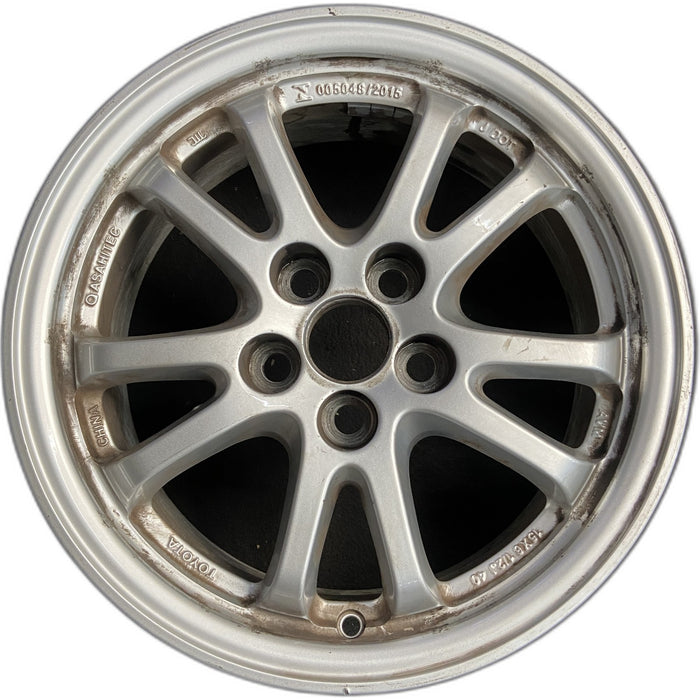 15" COROLLA 20 Sedan, 15x6.5 Original OEM Wheel Rim - Front View