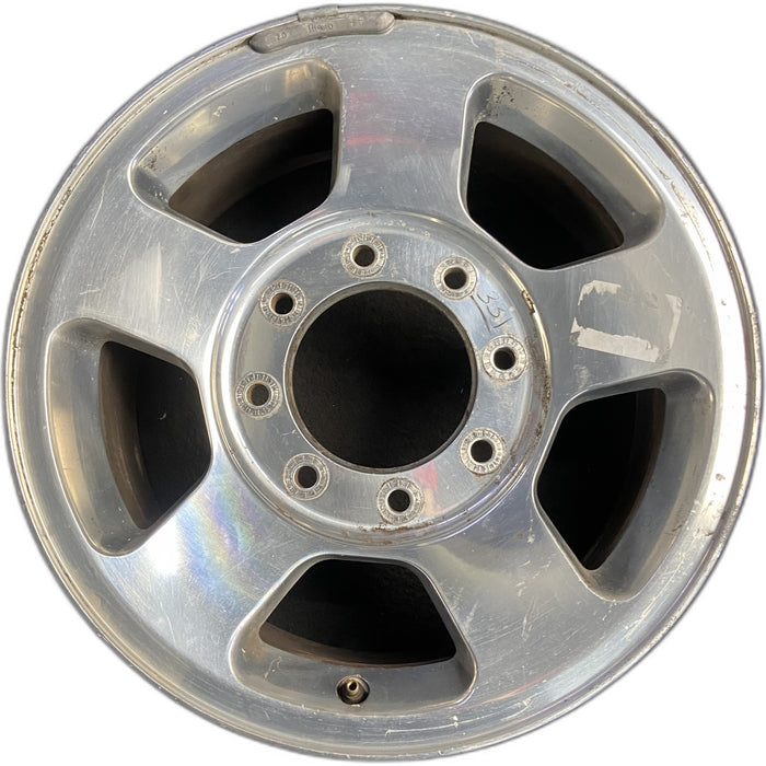 17" FORD F250SD PICKUP 05-07 17x7.5 , 5 spoke, aluminum, Original OEM Wheel Rim - Front View