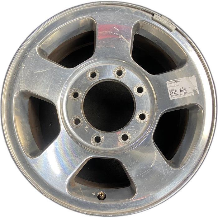 17" FORD F250SD PICKUP 05-07 17x7.5 , 5 spoke, aluminum, Original OEM Wheel Rim - Front View