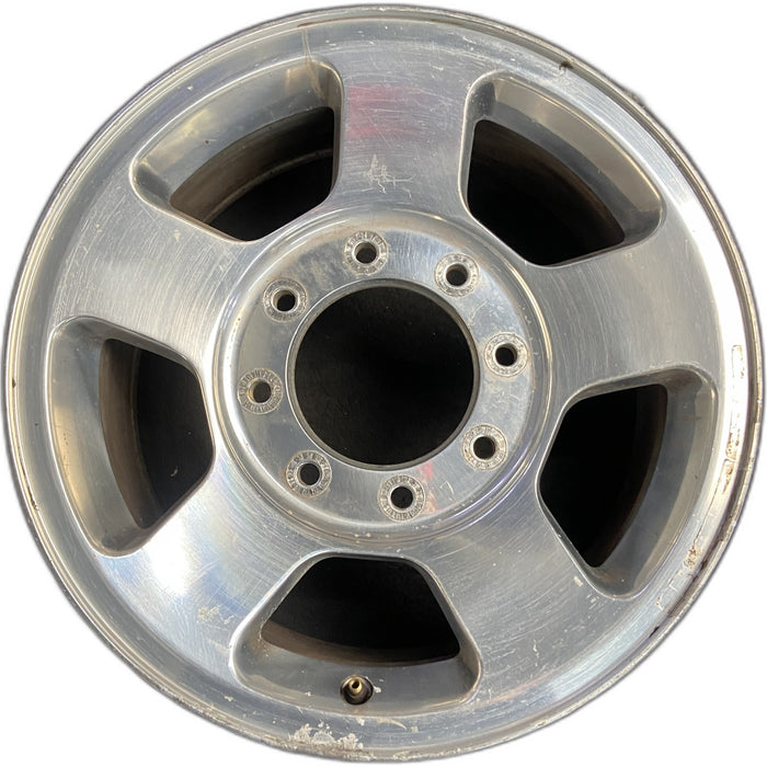 17" FORD F250SD PICKUP 05-07 17x7.5 , 5 spoke, aluminum, Original OEM Wheel Rim - Front View