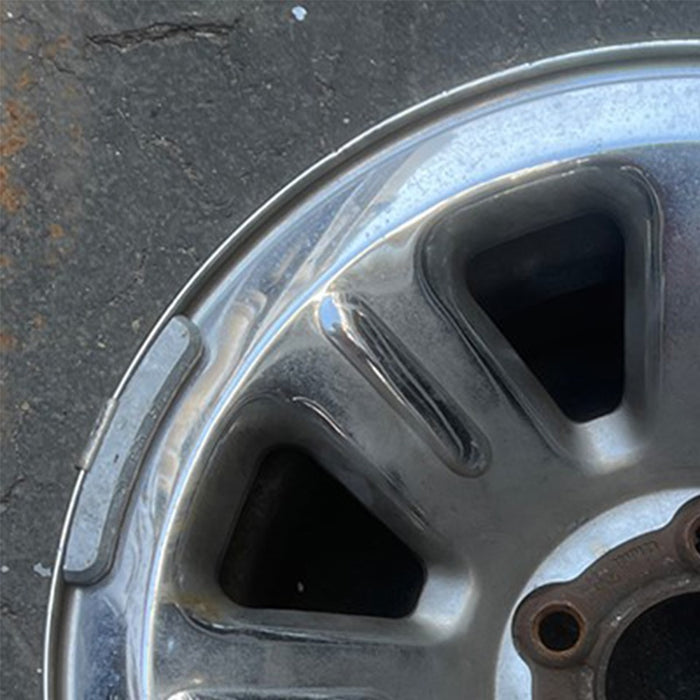 15" RANGER 00 15x7, steel , chrome, solid Original OEM Wheel Rim - Side Profile