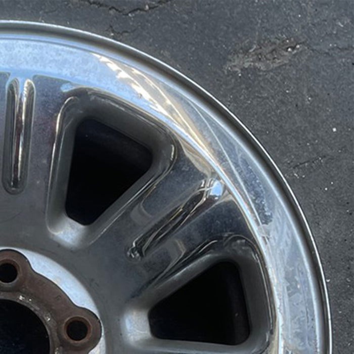 15" RANGER 00 15x7, steel , chrome, solid Original OEM Wheel Rim - Close-Up Detail