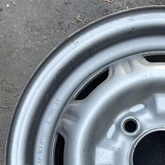 13" 310 79-82 13x4.5, silver colored Original OEM Wheel Rim - Side Profile