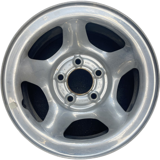 14" RANGER 98 14x6, steel, 5 slots Original OEM Wheel Rim - Front View