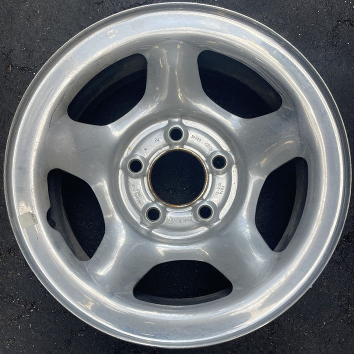 14" RANGER 98 14x6, steel, 5 slots Original OEM Wheel Rim - Front View