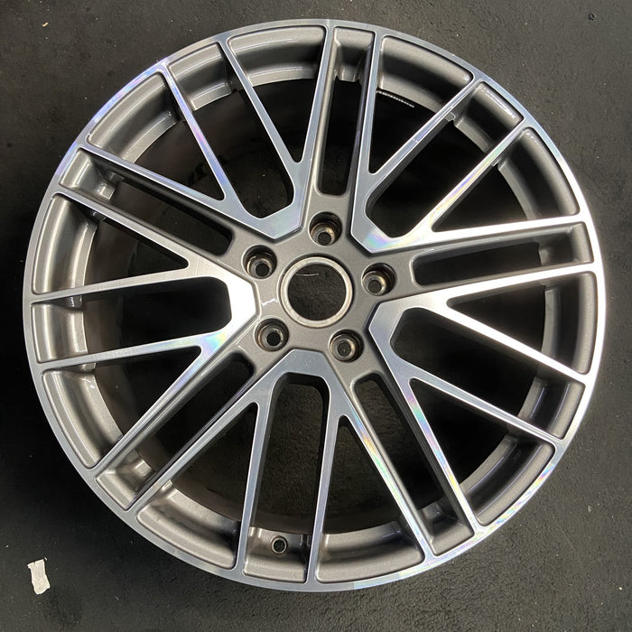 21" PORSCHE PANAMERA 24-25 , 21x9.5, 5 lug, 20 spoke, Original OEM Wheel Rim - Additional View