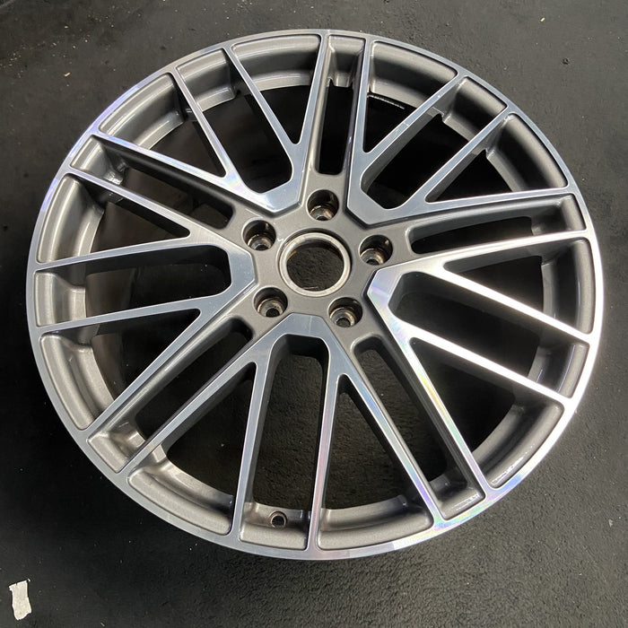 21" PORSCHE PANAMERA 24-25 , 21x9.5, 5 lug, 20 spoke, Original OEM Wheel Rim - View 7