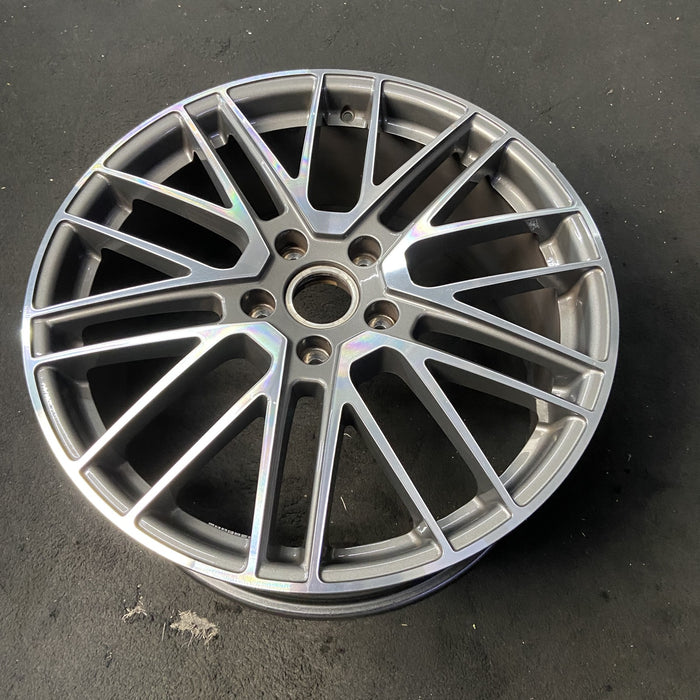 21" PORSCHE PANAMERA 24-25 , 21x9.5, 5 lug, 20 spoke, Original OEM Wheel Rim - View 8