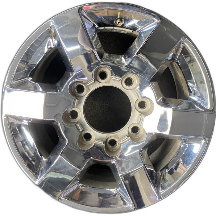 18" SIERRA 2500 PICKUP 15-18 18x8, aluminum, 6 spoke, flat spoke Original OEM - Front View