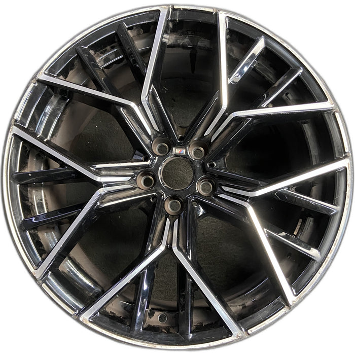 20" M8 20-21 20x9.5, 20 spoke , w/o competition package Original OEM Wheel Rim - Front View