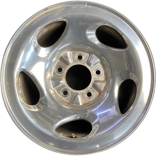 16" FORD F150 PICKUP 00 14mm lug , 16x7, aluminum, 5 swirl spokes Original OEM - Front View