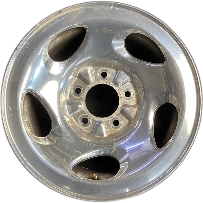 16" FORD F150 PICKUP 00 14mm lug , 16x7, aluminum, 5 swirl spokes Original OEM - Front View