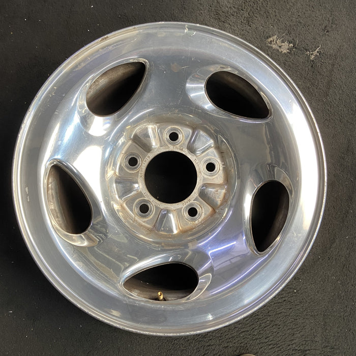 16" FORD F150 PICKUP 00 14mm lug , 16x7, aluminum, 5 swirl spokes Original OEM - Additional View