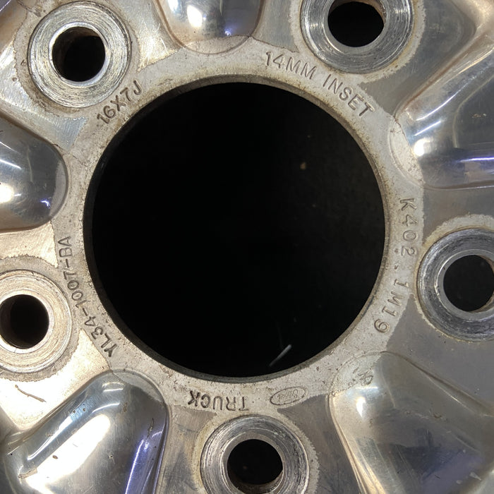 16" FORD F150 PICKUP 00 14mm lug , 16x7, aluminum, 5 swirl spokes Original OEM - View 9